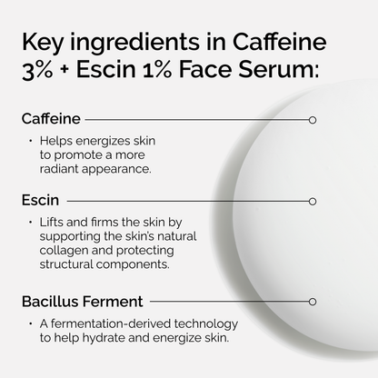 Caffeine 3% + Escin 1% Face Serum - US 9870